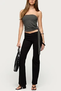 Edikted Margotte Striped Strapless Top