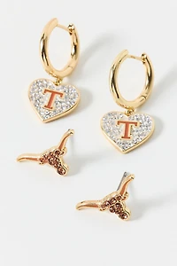 BaubleBar University Of Texas Earrings Set