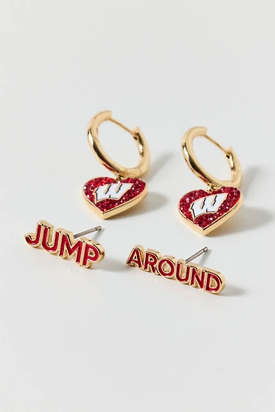BaubleBar University Of Wisconsin Earrings Set