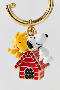 BaubleBar Peanuts Snoopy & Woodstock Charm Hoop Earrings