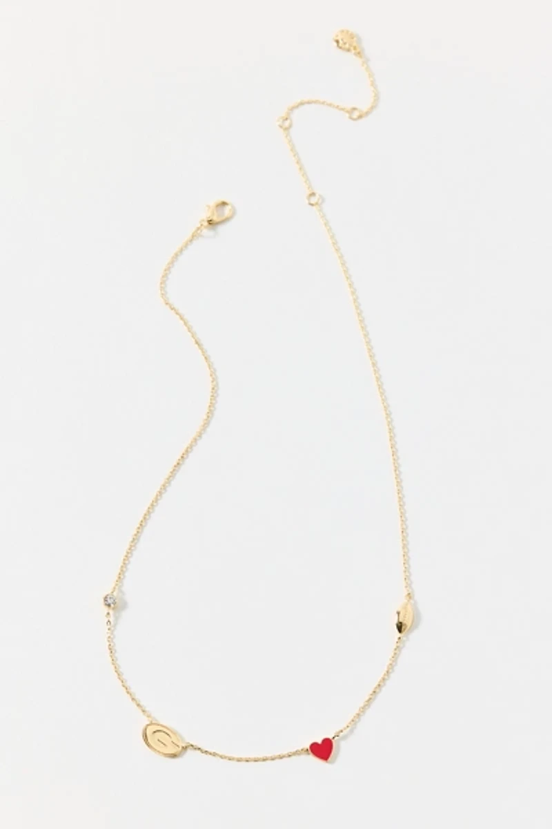 BaubleBar University Of Georgia Spaced Charm Necklace