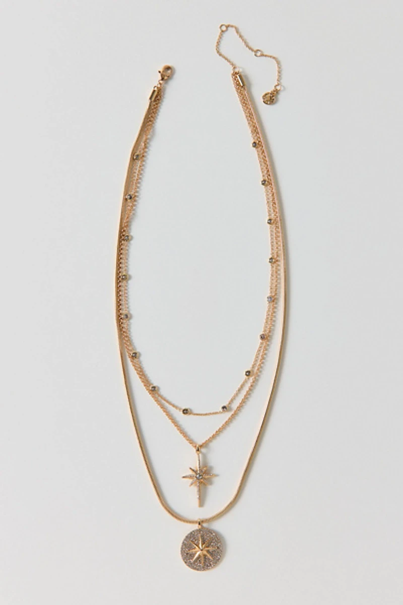 BaubleBar Lyra Celestial Layered Necklace