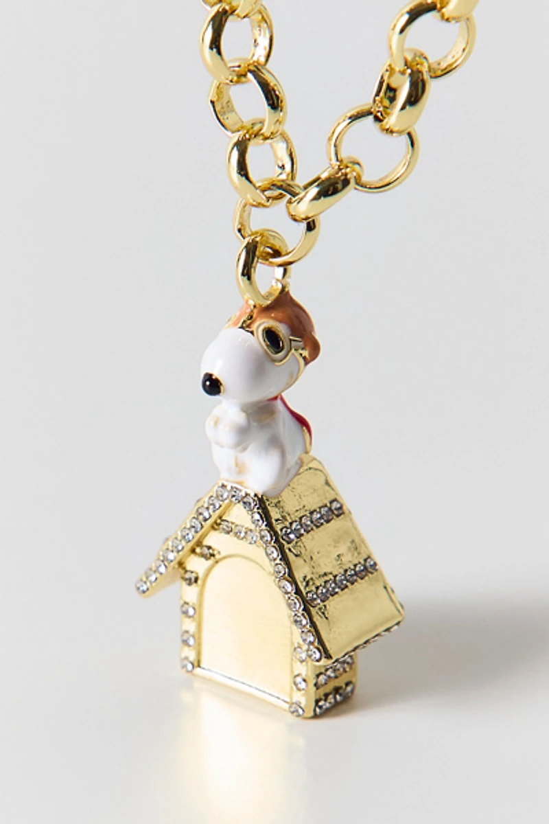 BaubleBar Peanuts Snoopy Flying Ace Doghouse Pendant