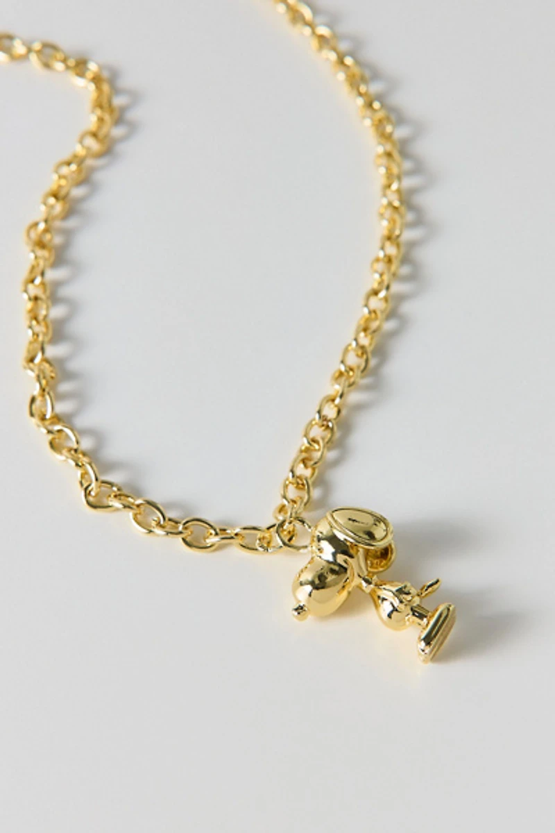 BaubleBar Peanuts Snoopy Pendant Necklace