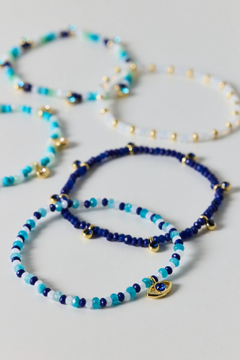 BaubleBar Indya Evil Eye Layered Bracelets Set