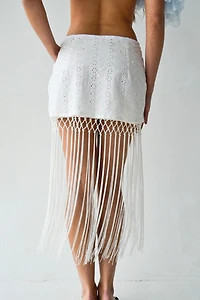 Smucky Whisper Mini Fringe Skirt