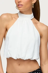Edikted Senya High Neck Bubble Halter Top
