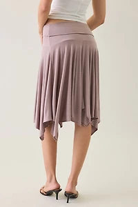 Kimchi Blue Andi Asymmetric Hanky Hem Midi Skirt
