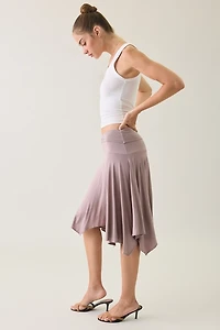 Kimchi Blue Andi Asymmetric Hanky Hem Midi Skirt