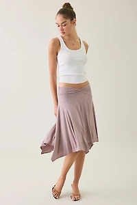 Kimchi Blue Andi Asymmetric Hanky Hem Midi Skirt