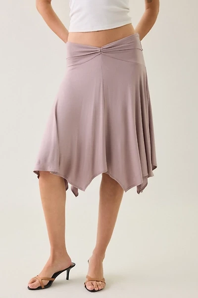 Kimchi Blue Andi Asymmetric Hanky Hem Midi Skirt