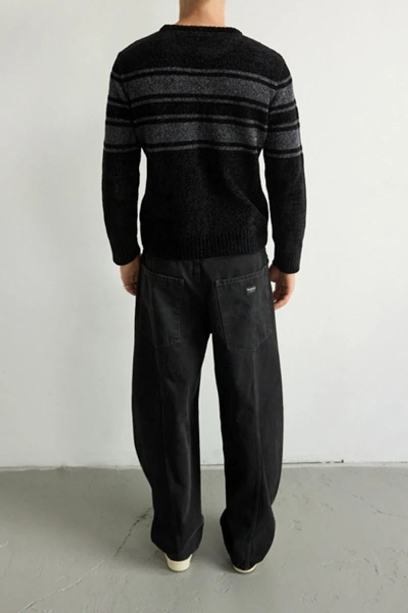 Abrand Stripe Chenille Crew