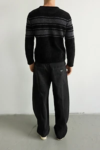 Abrand Stripe Chenille Crew