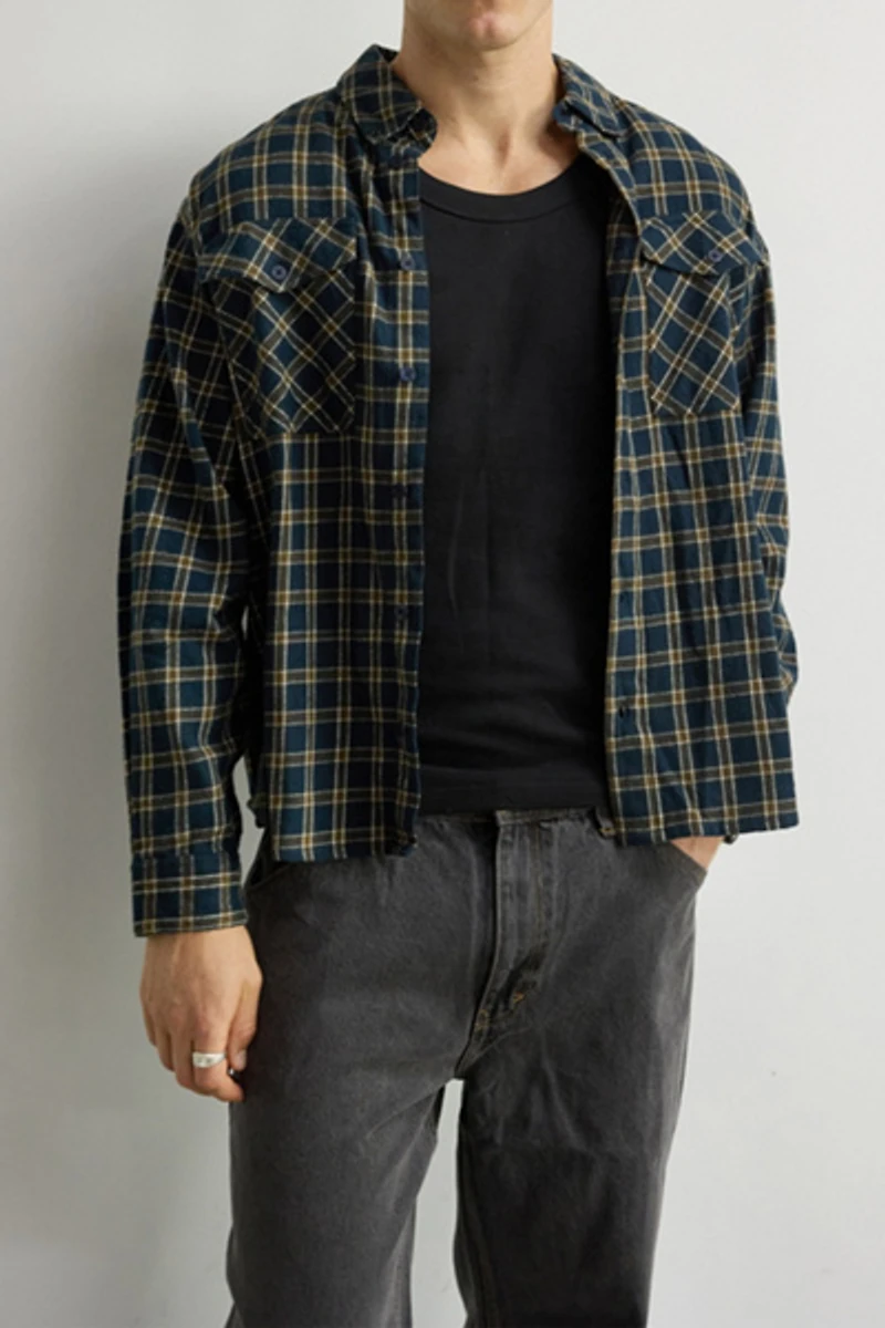 Abrand Mickey Check Shirt Longsleeve