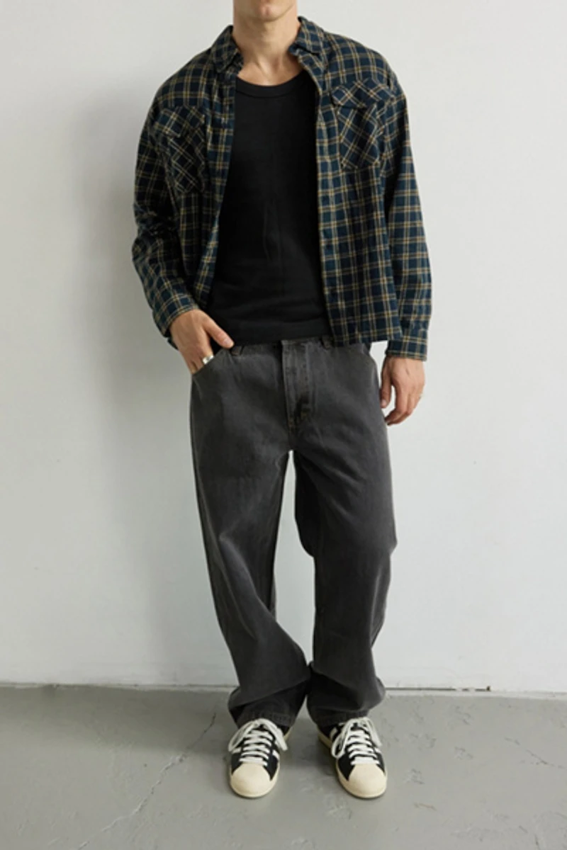 Abrand Mickey Check Shirt Longsleeve