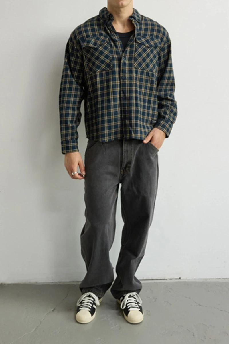 Abrand Mickey Check Shirt Longsleeve
