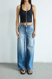Abrand Bustier Zip Tank