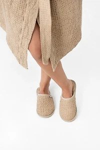 MagicLinen Waffle Linen Slippers