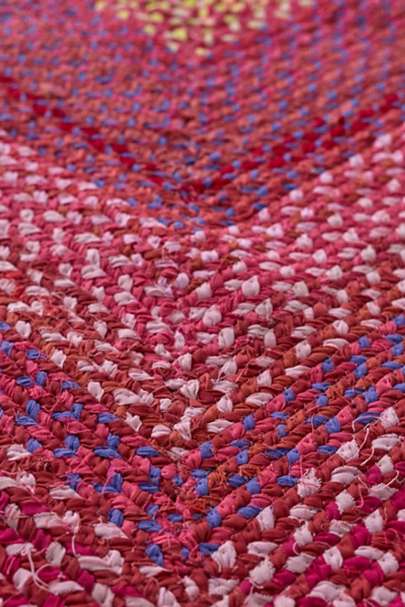 Demi Geometric Braided Rug
