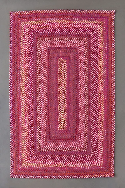 Demi Geometric Braided Rug
