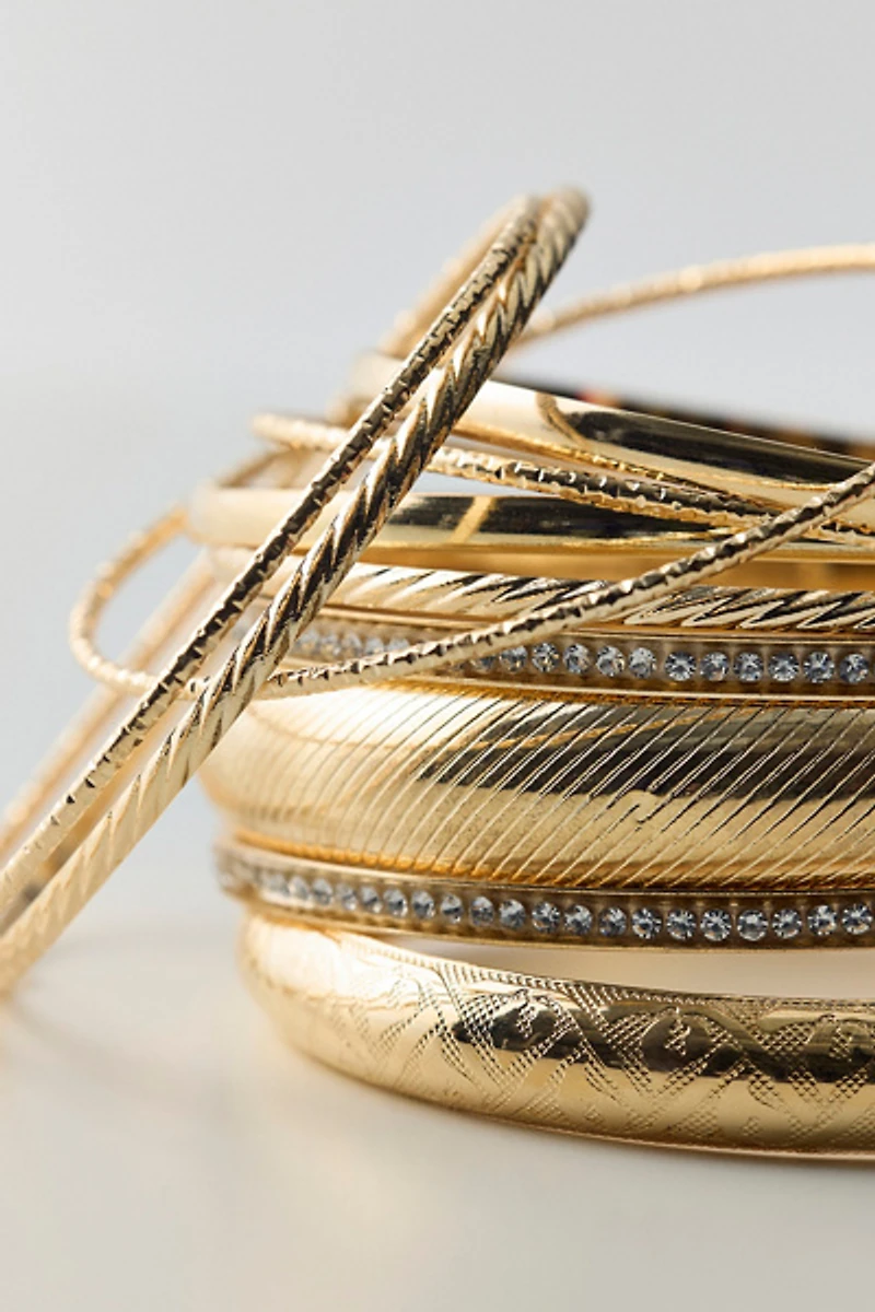 Falin Metal Bangle Bracelets Set