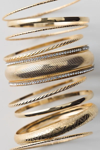 Falin Metal Bangle Bracelets Set