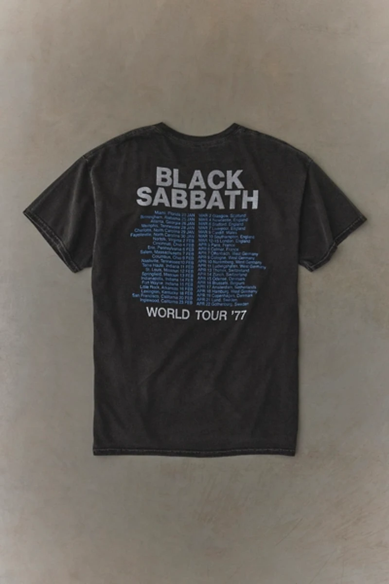 Black Sabbath 1977 Tour Graphic Tee
