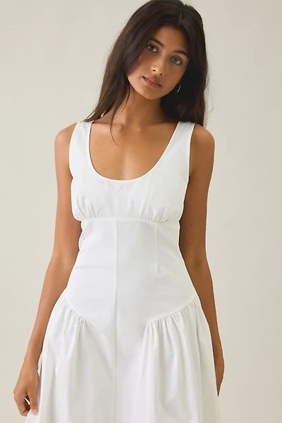 Lioness Luna Rose Drop Waist Cotton Maxi Dress