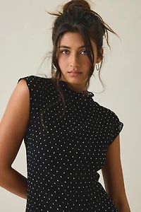 Lioness Mariner Black Polka Dot Mini Dress