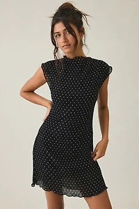 Lioness Mariner Black Polka Dot Mini Dress
