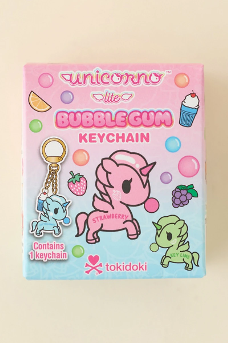 tokidoki Unicorno Lite Bubble Gum Blind Box Keychain