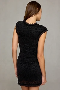 Kimchi Blue Call Me Keyhole Cutout Lace Mini Dress
