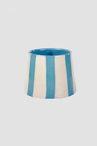Casa Amarosa Ceramic Striped Coffee Mug Set
