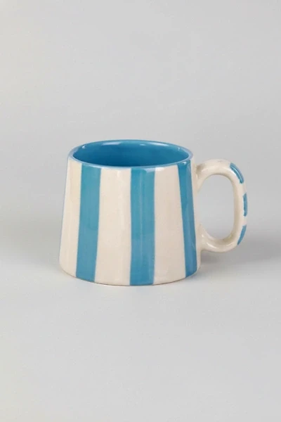 Casa Amarosa Ceramic Striped Coffee Mug Set