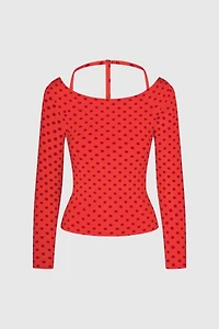 RAT BOI Cowl Back Long Sleeve Top