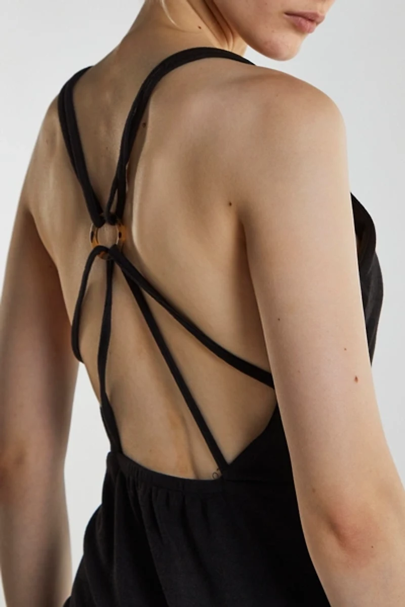 Glamorous Strappy Open-Back Bodycon Mini Dress
