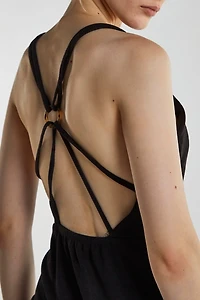 Glamorous Strappy Open-Back Bodycon Mini Dress