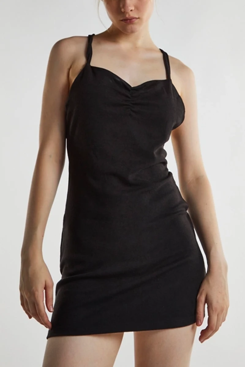 Glamorous Strappy Open-Back Bodycon Mini Dress