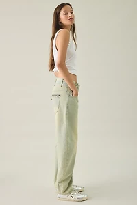 Lioness Dynasty Belted Low-Rise Barrel Leg Jeans