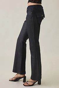 Lioness Mary-Kate Slim Low-Rise Bootcut Jeans