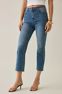 Lioness Slam Dunk Cropped Mid-Rise Slim Straight Jeans