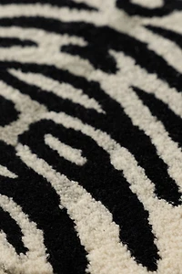 Jungle Tiger Shaped Tufted Wool Rug