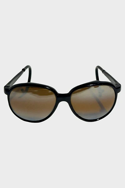 Vintage 1970’s Rei Black Acetate Mirrored Polarized Lense Climbing Sunglasses