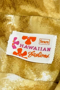 Vintage 1960's Sears Tropical Camp Collar Shirt