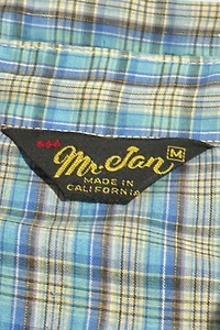 Vintage 1960’s Mr. Jan Plaid Western Pearl Snap Shirt