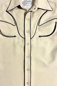 Vintage 1970's Nudie's Rodeo Pearl Snap Western Shirt