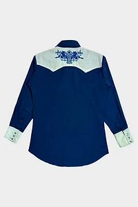Vintage 1960’s Dee Cee Embroidered Western Pearl Snap Shirt