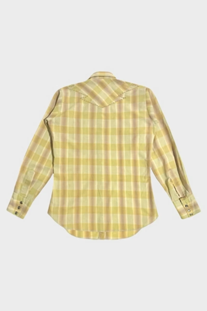 Vintage 1950's Levi's Plaid Western Pearl Snap Shirt