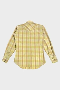 Vintage 1950's Levi's Plaid Western Pearl Snap Shirt