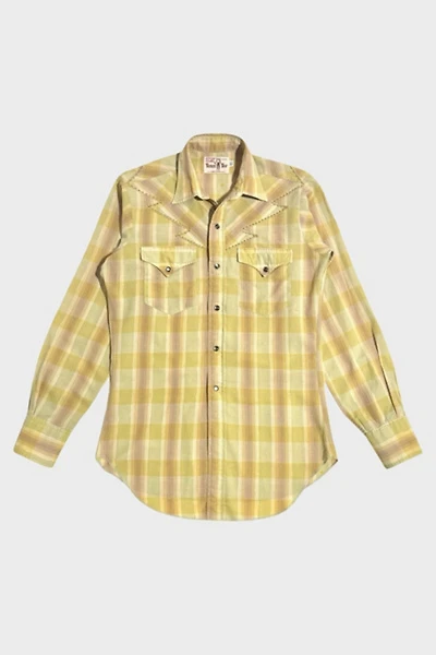 Vintage 1950's Levi's Plaid Western Pearl Snap Shirt
